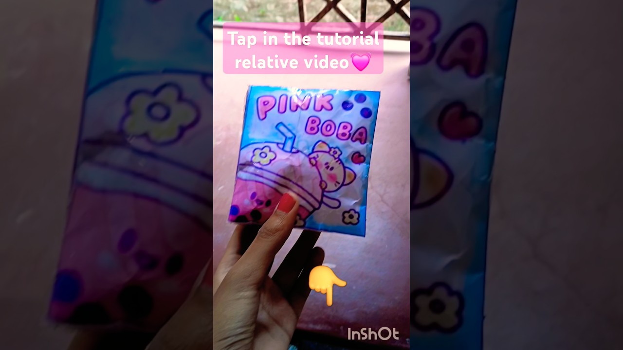 Diy ✨pink💓 Boba squishy book 📗 #pinkBoba#squishybook #playbook@PinkPingWorld  @pinkpingdoll