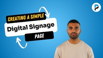 How to create a simple page for Digital Signage | Add text, Images & Elements