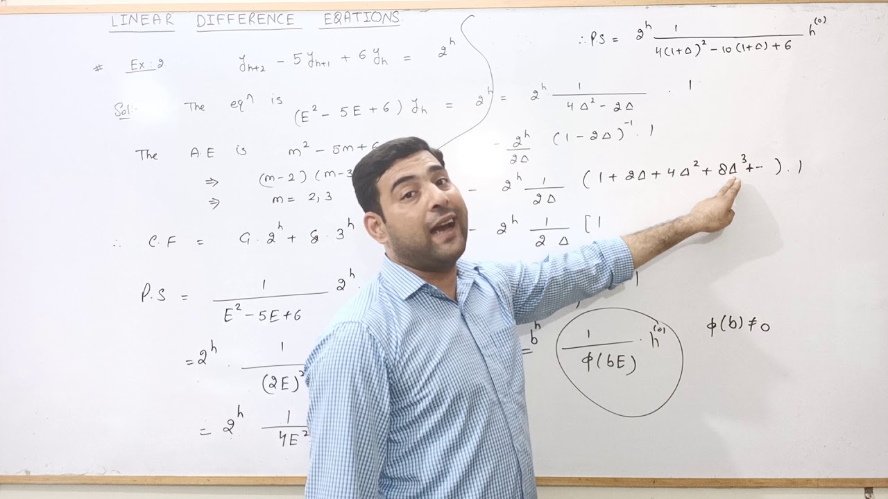 Numerical analysis - 19, Solution of linear difference equations with constant coefficients examples