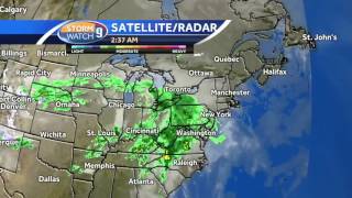 Cloudy and cool Sunday