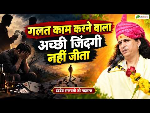 गलत काम करने वाला अच्छी जिंदगी नहीं जीता | Pravachan | Indradev Saraswati Ji Maharaj | Chhattisgarh