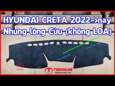 Video Thảm taplo HYUNDAI CRETA Nhung lông Cừu (phiên bản... - youtube