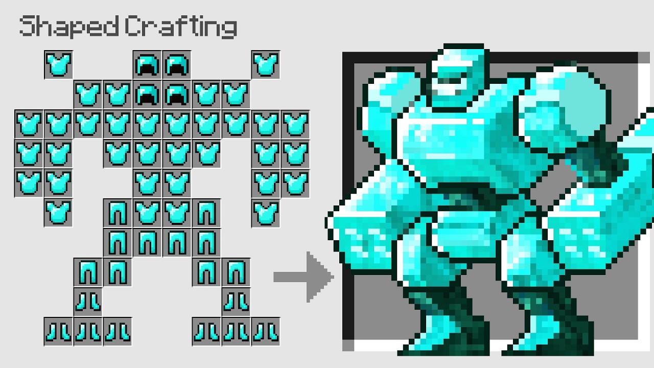 Minecraft but Crafts are Shapes