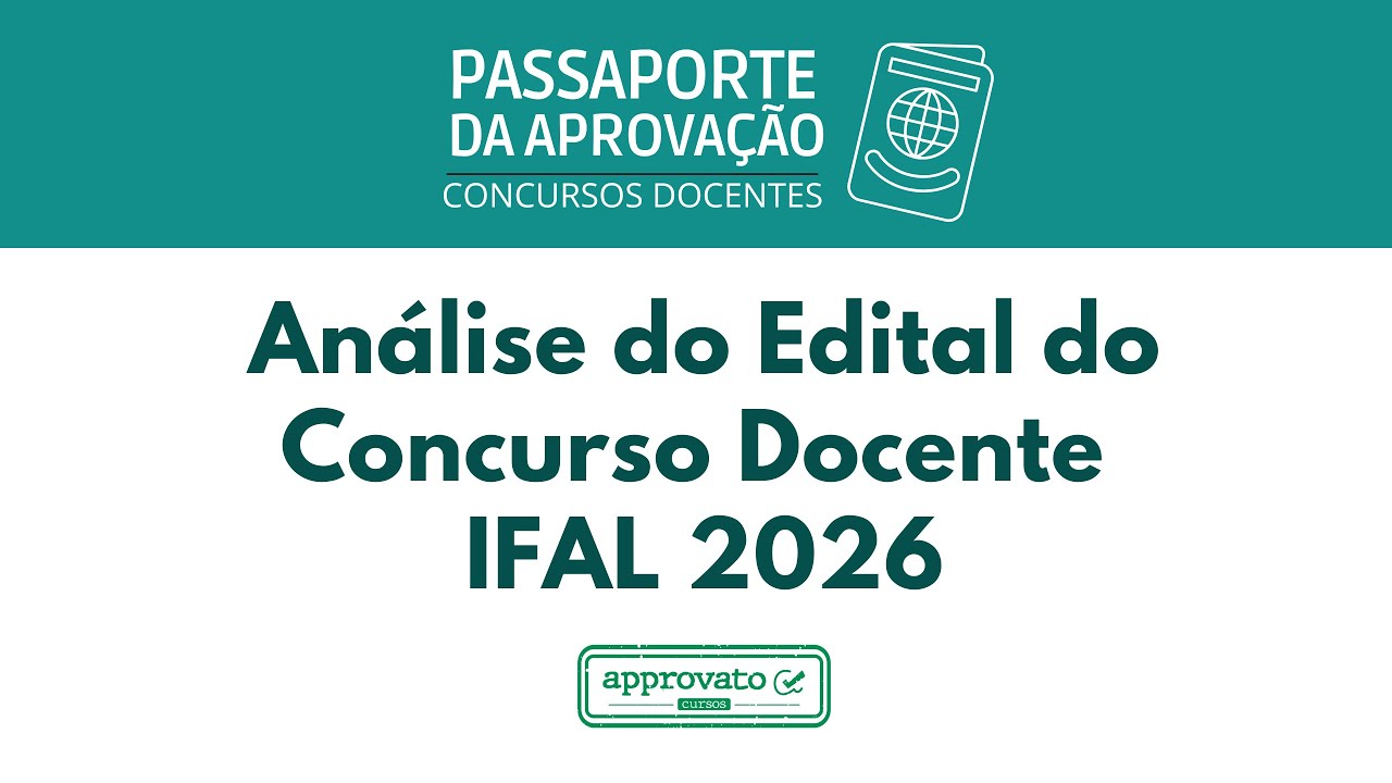 Análise do Edital do Concurso Docente IFAL 2026