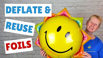 🎈 How to Deflate a Foil Balloon and Reuse It - How to Recycle Foil Balloons and Use Again