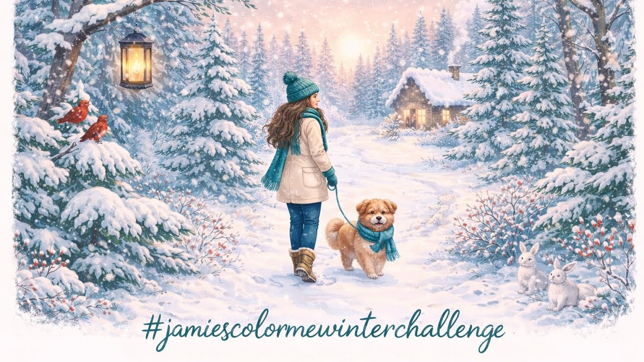 #jamiescolormewinterchallenge hosted by @Disneyandcoloringwithjamie 