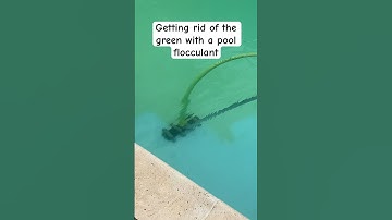 Pool Flocculant - Green to Blue when a pool shock just won’t do it. Full video linked!