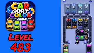 Car Sort Color Puzzle Level 483 Walkthrough