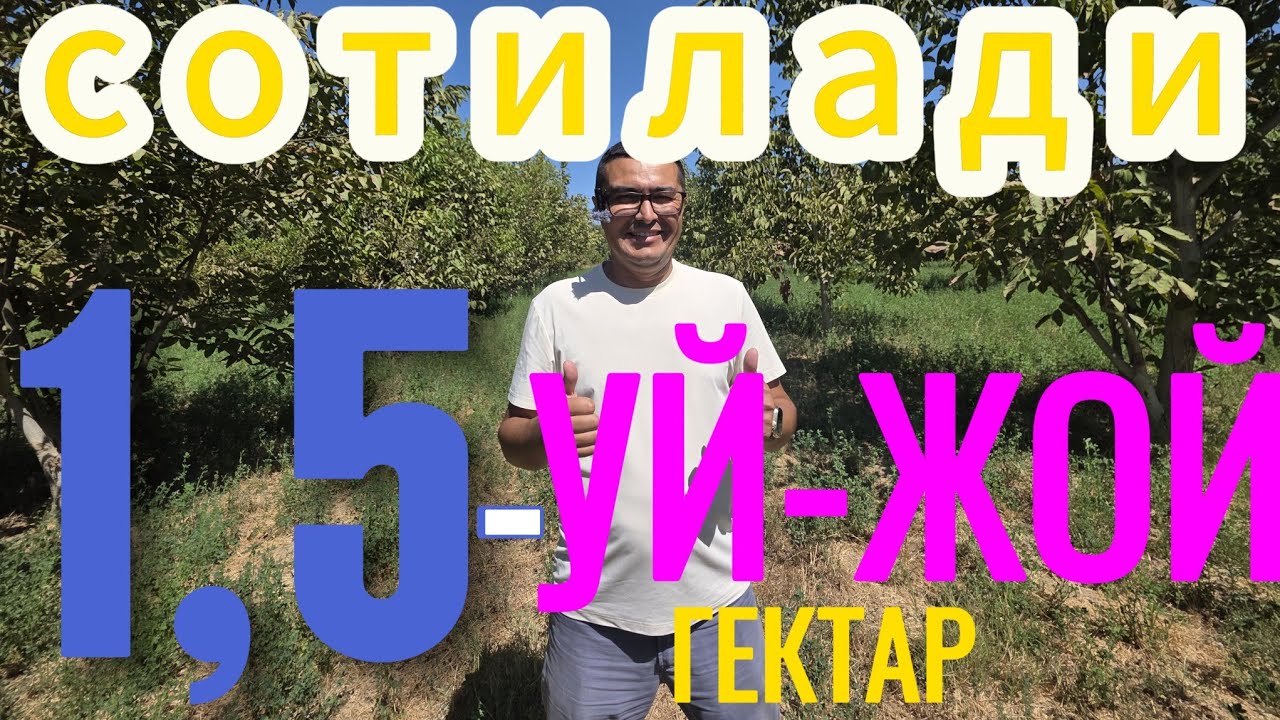 РОСА АРЗОН 1,5-ГЕКТАРЛИ УЙ-ЖОЙ ХОНАДОН БОГЛАРИ БИЛАН СОТИЛАДИ.