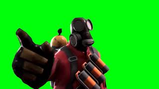 The TF2 Pyro is Out of Touch Green Screen