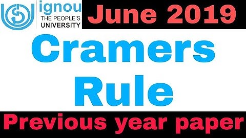 System of linear equation June 2019 Question solved