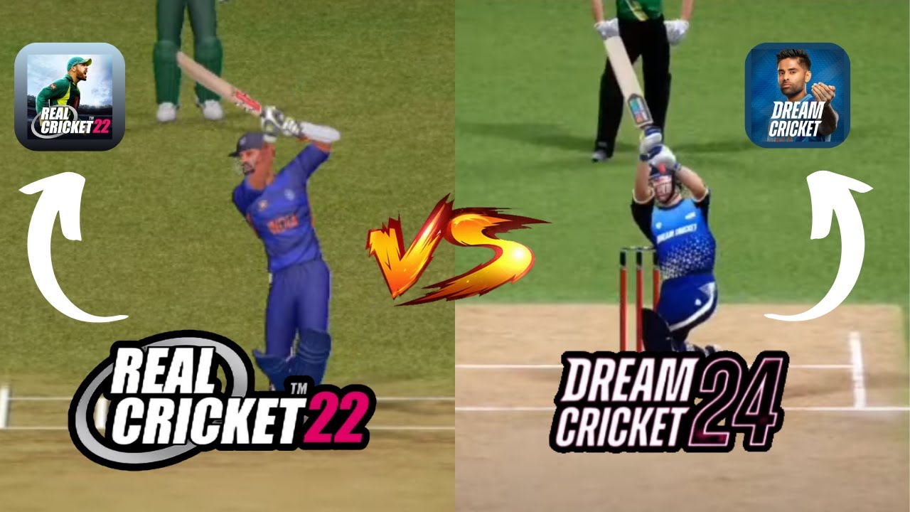 Real Cricket 22 Vs Dream Cricket 24 Comparison |Cricket 24 Features| 