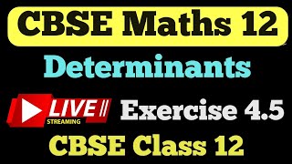 Class 12 Maths Chapter 4 Determinants |  Exercise 4.5 @studypointpro