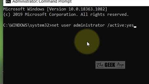Enable The Hidden Administrator Account In Windows 10
