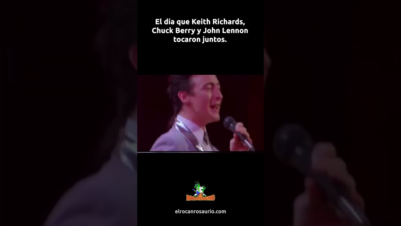 🎸Keith Richards, Chuck Berry y John Lennon juntos en el mismo escenario.
