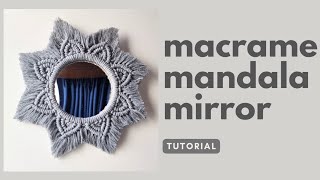 Famous Macrame mirror | design - 1 | detailed tutorial | mandala mirror | wall mirror | DIY macrame Wealth