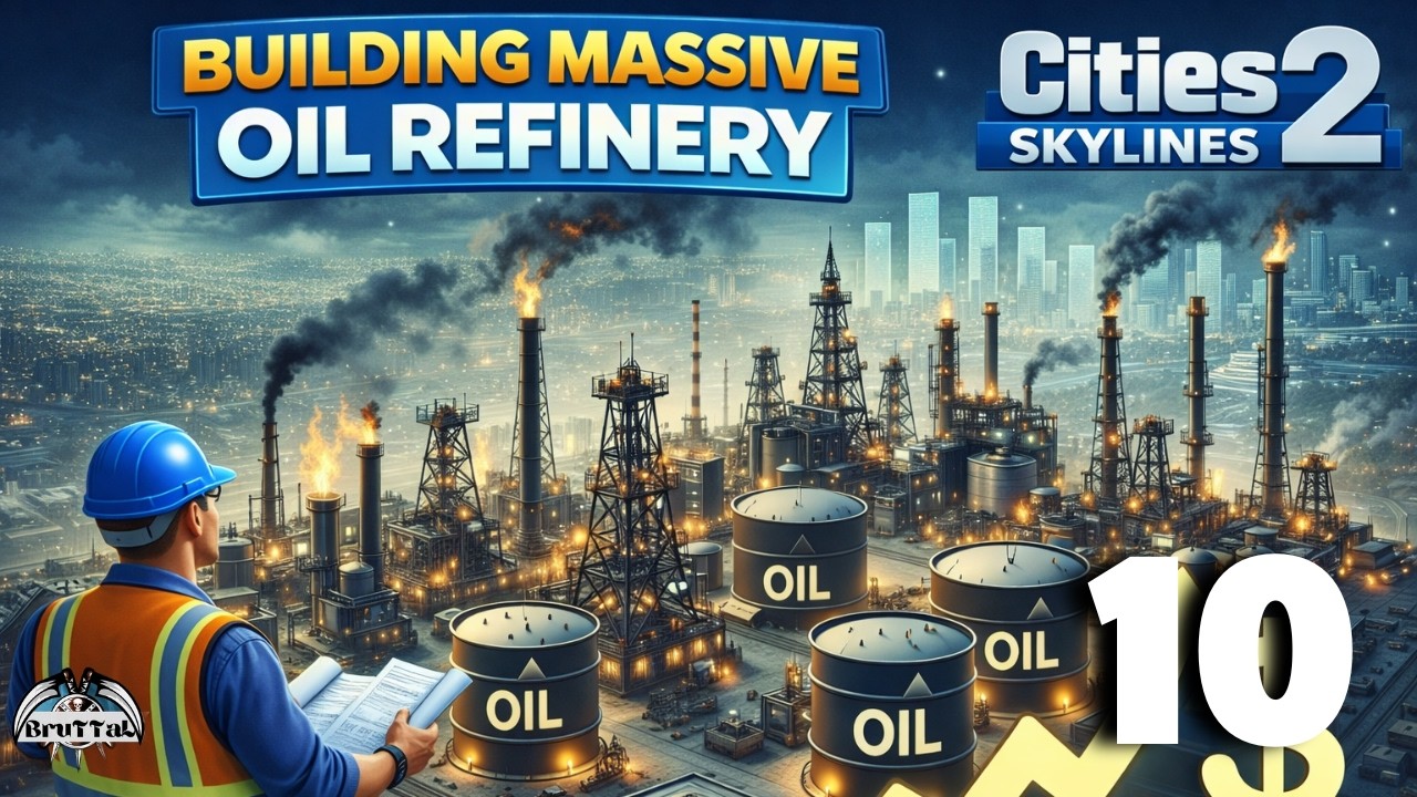 Building Massive oil refinery in cities skylines 2 || Episode - 10 || Riverine