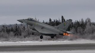 Eurofighter Typhoons - Afterburner Takeoff