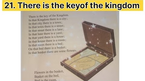 21. There is the key of the kingdom || 3rd Std English Balbharati || Maharashtra State Board