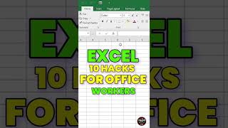 Microsoft Excel 10 Hacks For Office Workers💯 #excelhacks #exceltricks #exceltips #ExcelProductivity