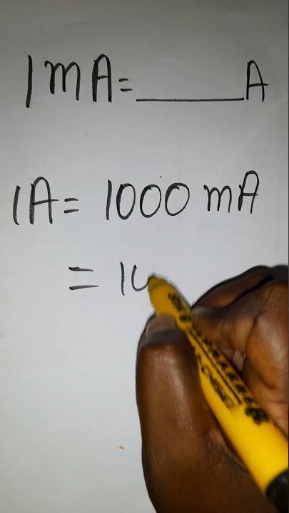 milliampere to ampere