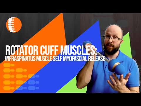 Self myofascial release of the Rotator cuff: Infraspinatus Dr Notley Chiropractor Athletic Therapist