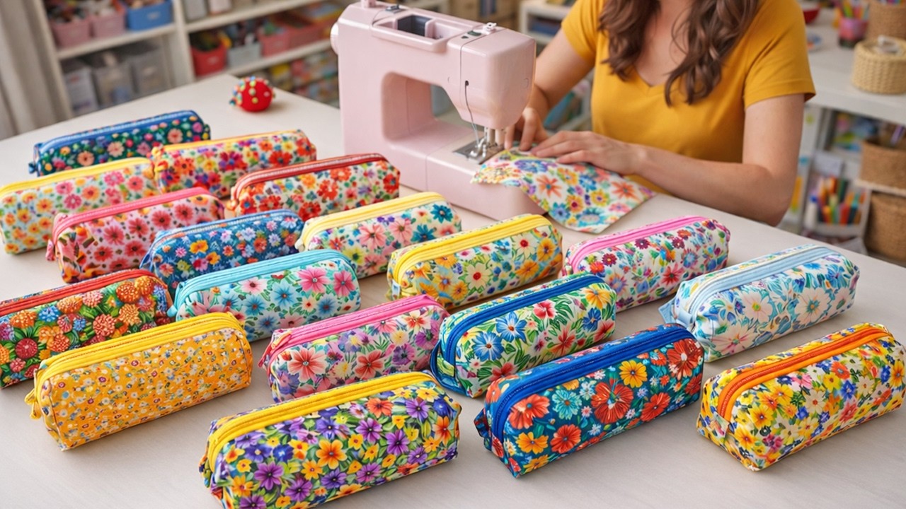 Quick pencil case sewing ideas in 10 minutes 💟 Gift Sewing Ideas 💟