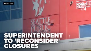 Seattle superintendent intends to 'reconsider' school closure recommendation