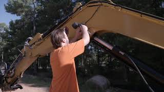 how to install led lights on a cat® mini hydraulic excavator