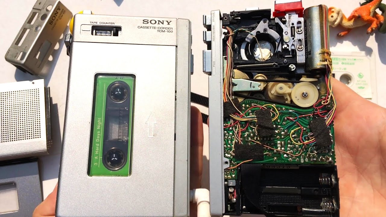 Sony TCM-100 idem TCM-600 Cassette-Corder Recording and Playback