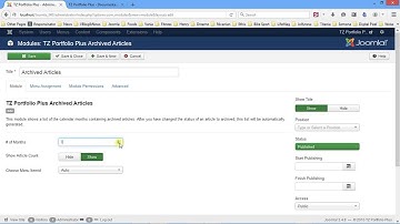 How to Create Module TZ Portfolio Plus Archived Articles