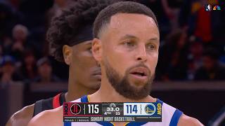 Final 1:30 to Golden State Warriors vs Houston Rockets in Steph Curry's return screenshot 4