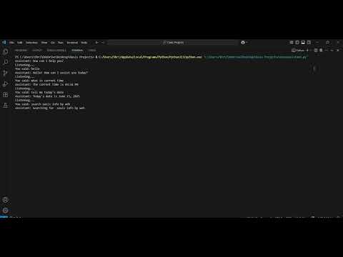 My third project during internship at @oasisinfobyte is voice assistant  using python