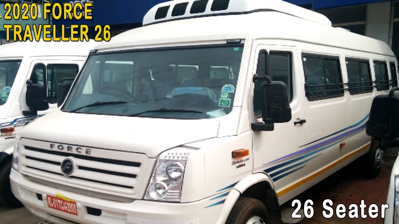 2020 BS4 Force Traveller 26 With Ex showroom Price 14 Lakhs 26 Seater 