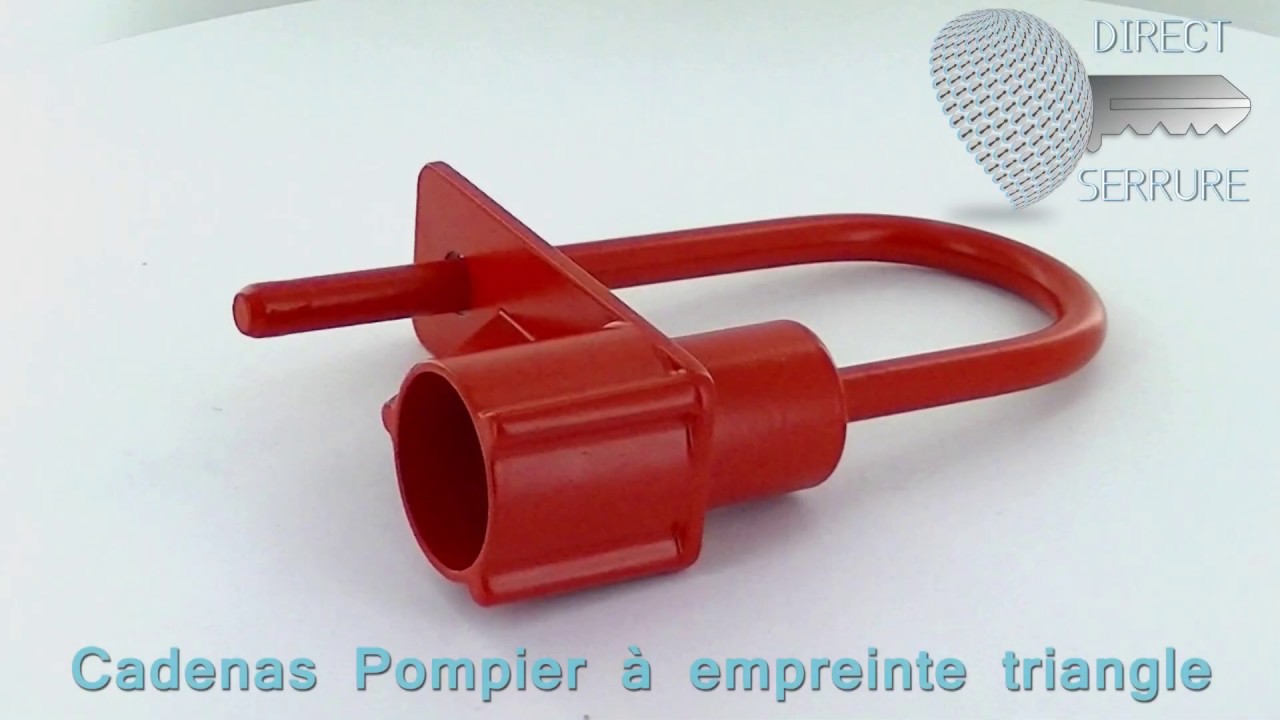 Cadenas Pompier à empreinte triangle _ Direct-Serrure.fr