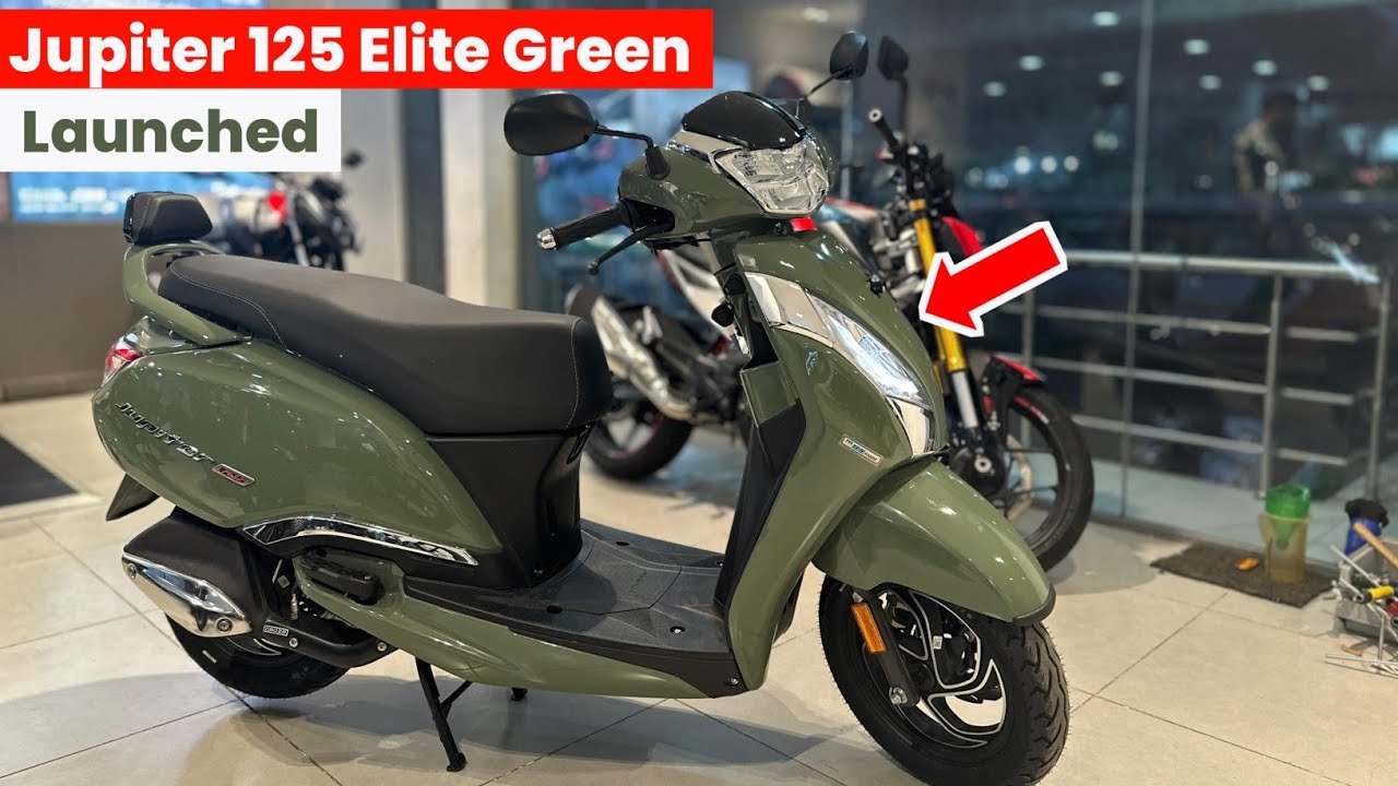 2025 Tvs Jupiter 125 Elite Green Launched💥 - First Look | On Road Price | New Color | Mileage