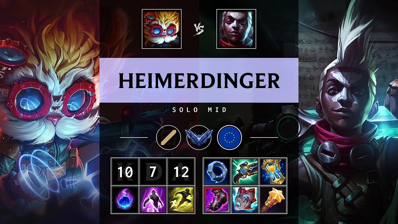 Heimerdinger Mid vs Ekko - EUW Diamond Patch 25.19
