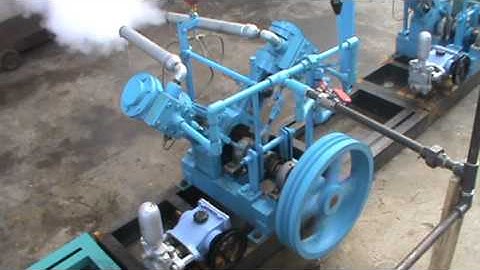 10HP STEAM ENGINE TWIN CYLINDER- Running Video