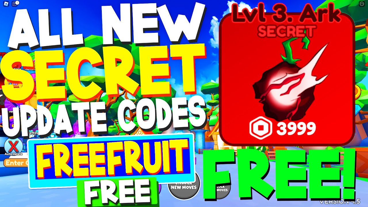 ALL NEW *FREE FRUITS* UPDATE CODES in ANIME FRUIT SIMULATOR CODES! (Anime  Fruit Simulator Codes) 