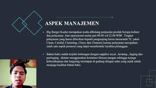 Video Presentasi Restoran Cepat Saji BIG BURGER KUDUS ( Tugas Studi Kelayakan Bisnis )