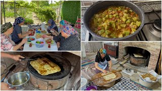 Tandirda Katmer Yaptim Komşularimizla Çay İçti̇kdolu Dolu Vlog