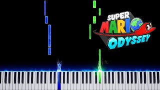 Lullaby Until the End (Fossil Falls Music Box) - Super Mario Odyssey (Piano Tutorial)