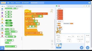 Scratch sắp xếp dãy số tăng dẫn, dễ hiểu đơn giản