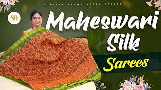 Maheshwari Silk Sarees Traditional Silk Collection Jejis Vlogs