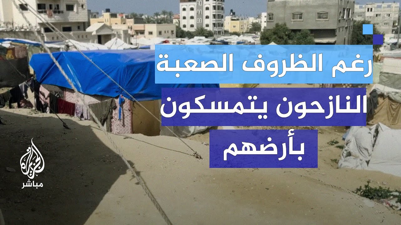 رغم الظروف الصعبة.. النازحين يتمسكون بأرضهم في دير البلح