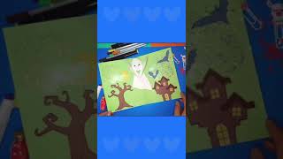 #shorts DIY Pop Up Card, Spooky Card, paper halloween crafts