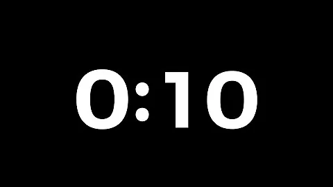 10 Seconds Timer with  "School Bell" Sound