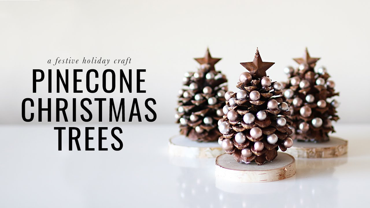 Decorate Pinecone Christmas Trees - Crafty Morning