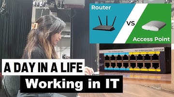 Setting up Access Point at work | Router vs access point | A day in a life working in IT
