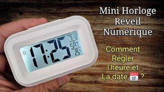 Réglages de l'heure et date de l'horloge numérique | Comment régler un Réveil Numérique avec alarme screenshot 1